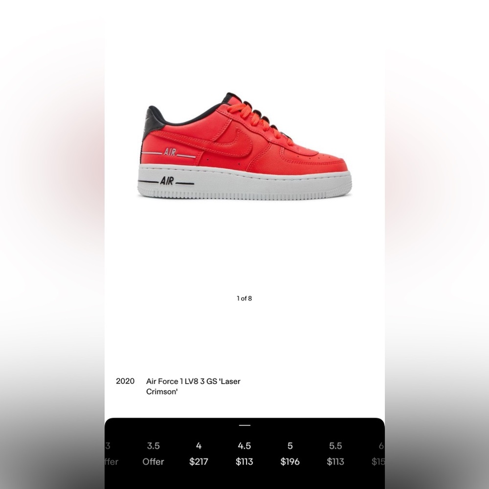 2020 Nike Air Force 1 LV8 3(GS) - Picture 9 of 9